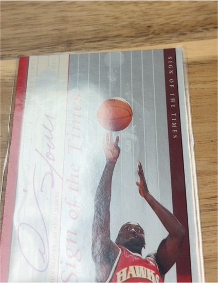 1999-00 SP Authentic Sign of the Times #DG Dion Glover — front