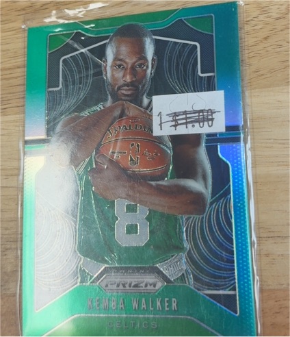 2019-20 Panini Prizm #54 Kemba Walker Green Prizm — front