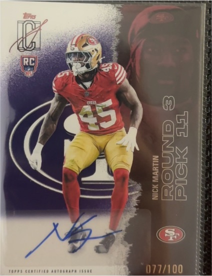 2025 Topps Signature Class #11 Nick Martin — front