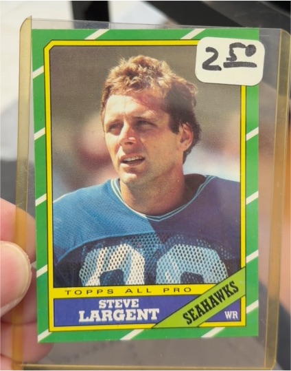 1986 Topps #203 Steve Largent — front