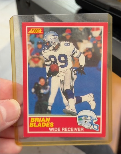 1989 Score #176 Brian Blades — front