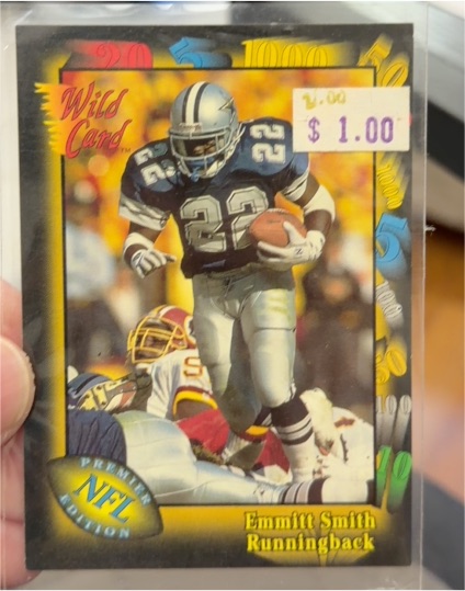 1991 Wild Card #46 Emmitt Smith — front