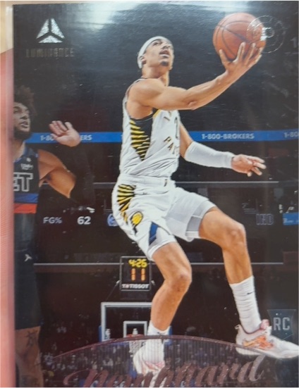 2022-23 Panini Chronicles Luminance #150 Andrew Nembhard — front