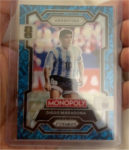 2026 Panini Monopoly Prizm #3 Diego Maradona — front