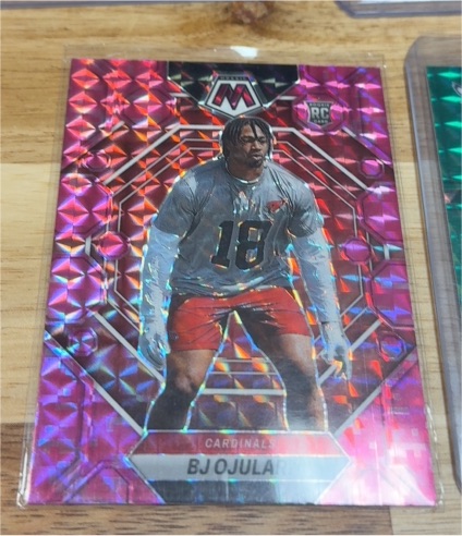 2023 Panini Mosaic #285 BJ Ojulari Rookie Pink Camo Prizm — front