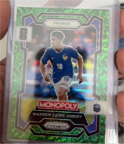 2026 Panini Prizm Monopoly FIFA World Cup #11 Warren Zaïre-Emery — front