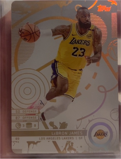 2025-26 Topps Match Attax SP White Foil #89 LeBron James — front