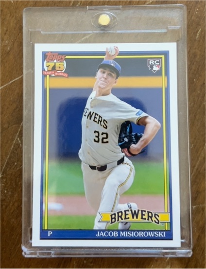 2026 Topps Series 1 1991 Topps Throwback #T91-74 Jacob Misiorowski — front