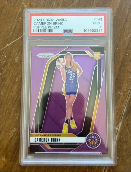 2024 Panini Prizm WNBA #143 Cameron Brink Purple Prizm — front