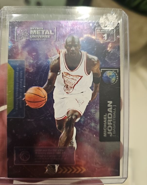 2021 Skybox Metal Universe Champions #1 Michael Jordan — front