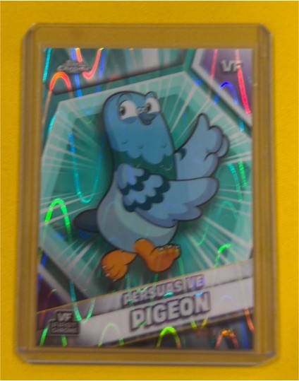 2026 Topps Chrome VeeFriends #136 Perspective Pigeon — front