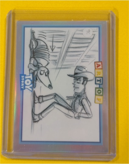 2025 Topps 30 Years Of Toy Story Art of Toy Story Slinky Dog & Woody ART-2 — front