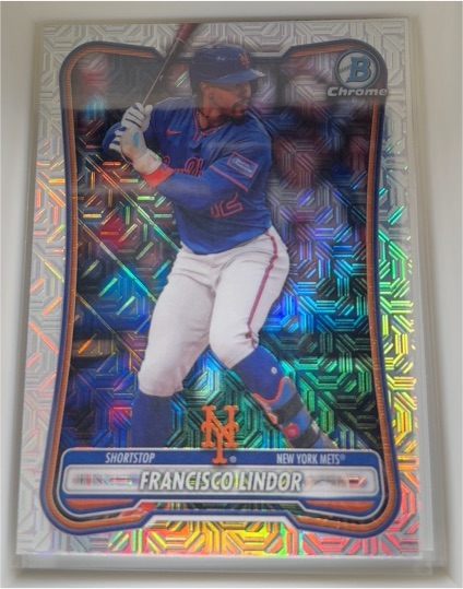 2026 Bowman Chrome #17 Francisco Lindor — front