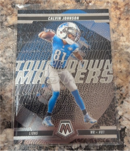 2025 Panini Mosaic #16 Calvin Johnson Touchdown Masters — front