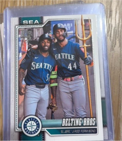 2026 Topps Series 2 #369 Belting Bros Julio Rodriguez / Randy Arozarena — front