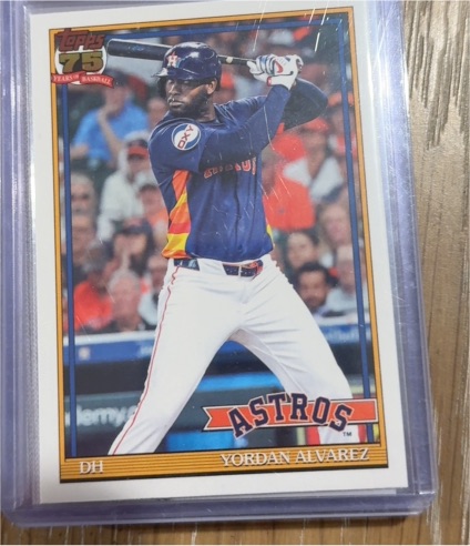 2026 Topps Series 1 1991 Anniversary #T91-36 Yordan Alvarez — front