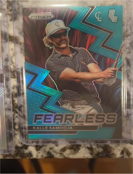 2024 Panini Prizm LIV Golf #6 Kalle Samooja Fearless Teal Prizm — front