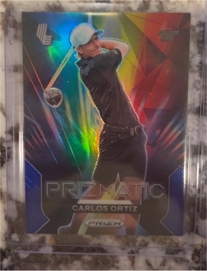 2024 Panini Prizm LIV Golf #13 Carlos Ortiz Prizmatic — front