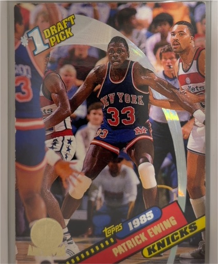 1992-93 Topps Archives #1 Draft Pick Patrick Ewing #5 New York Knicks — front