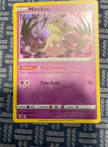 2020 Pokémon 081 Mimikyu — front