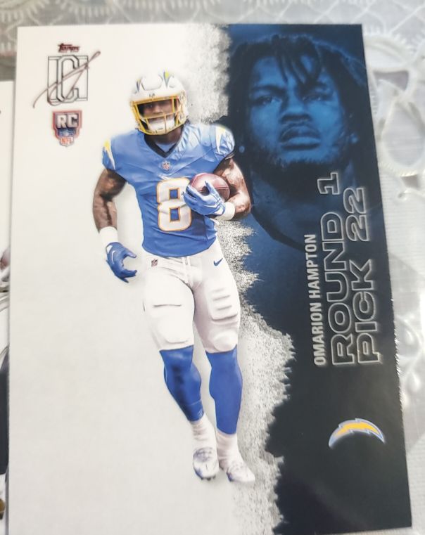 2025 Topps Signature Class #109 Omarion Hampton — front