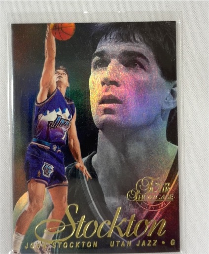 1996-97 Flair Showcase #12 John Stockton — front