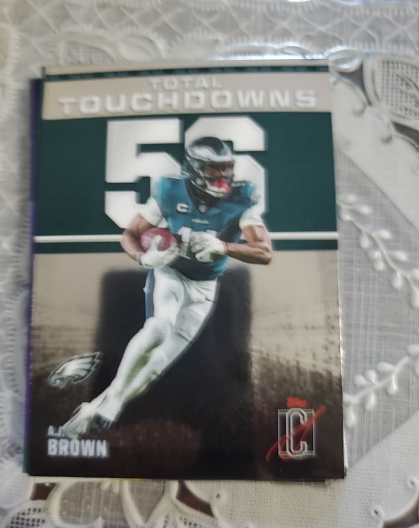 2025 Topps Signature Class Zone Out Total Touchdowns #ZO-4 A.J. Brown — front