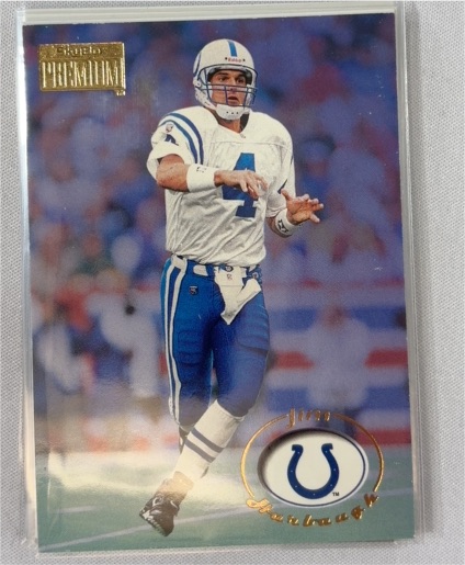 1996 Skybox Premium #76 Jim Harbaugh — front