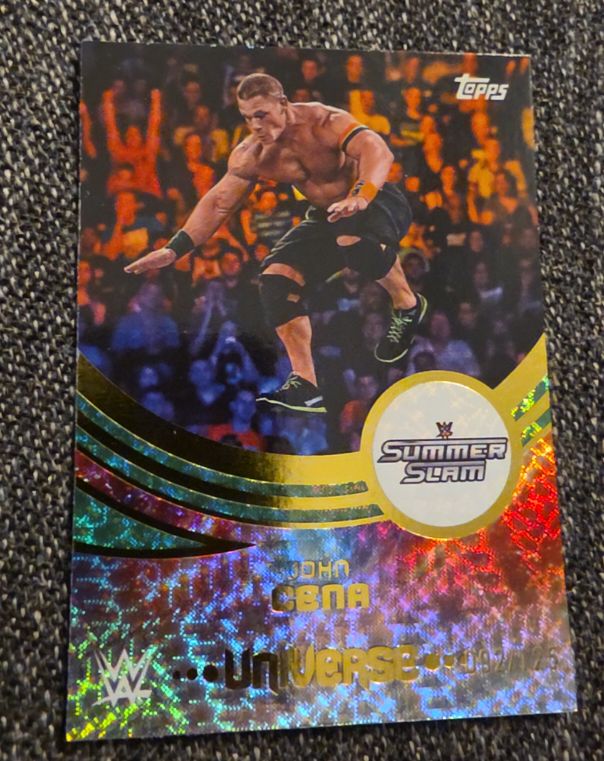 2025 Topps Universe WWE #278 John Cena SummerSlam Event Variation — front