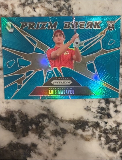 2025 Panini Prizm LIV #13 Luis Masaveu Prizm Break Prizms Teal — front