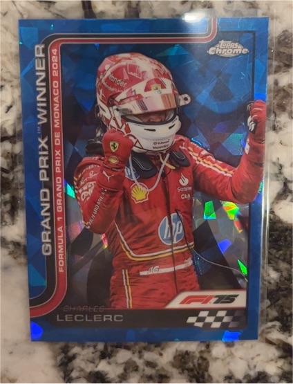2025 Topps Chrome Sapphire Formula 1 - Grand Prix Winners Charles Leclerc #111 — front
