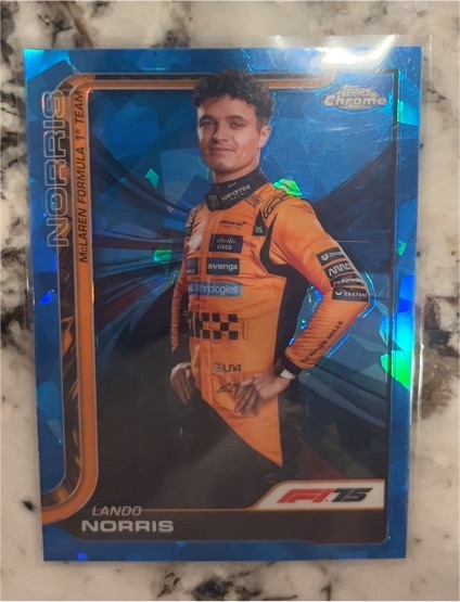 2025 Topps Chrome Sapphire #5 Lando Norris — front