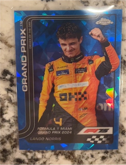 2024 Topps Chrome Formula 1 Grand Prix Driver of Day #126 Lando Norris — front