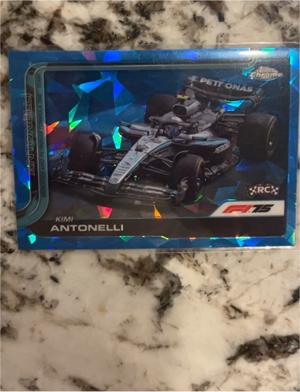 2025 Topps Chrome Sapphire #80 Kimi Antonelli — front