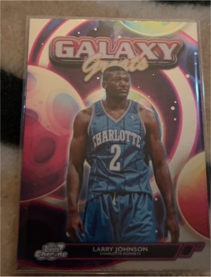 2025-26 Topps Cosmic Chrome #GG-16 Larry Johnson Galaxy Greats — front