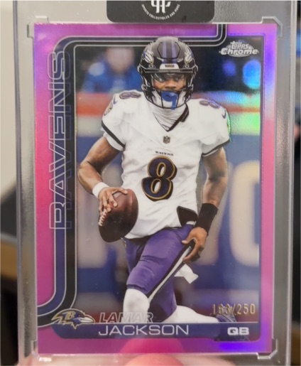 2025 Topps Chrome #24 Lamar Jackson — front