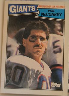 1987 Topps #16 Phil McConkey New York Giants — front