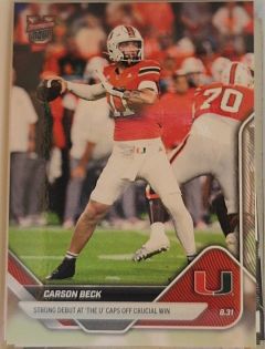 2025 Bowman U Now #5 Carson Beck — front