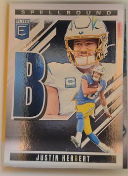 2025 Panini Donruss Elite Spellbound #37 Justin Herbert — front