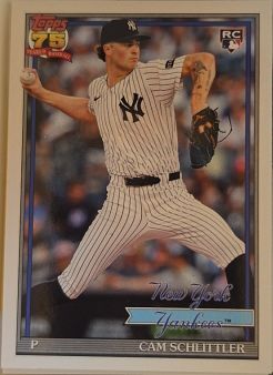 2026 Topps 75th Anniversary #T91-86 Cam Schlittler — front