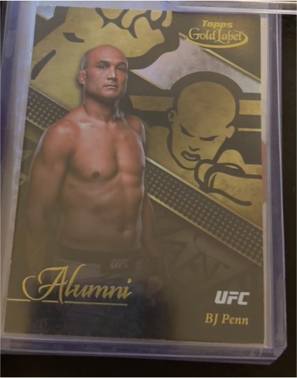 2024 Topps Gold Label UFC #AL-7 BJ Penn Alumni — front