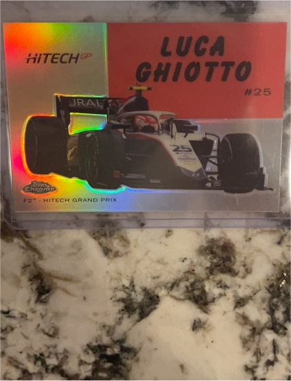 2020 Topps Chrome Formula 1 F2 Hitech Grand Prix #25 Luca Ghiotto — front