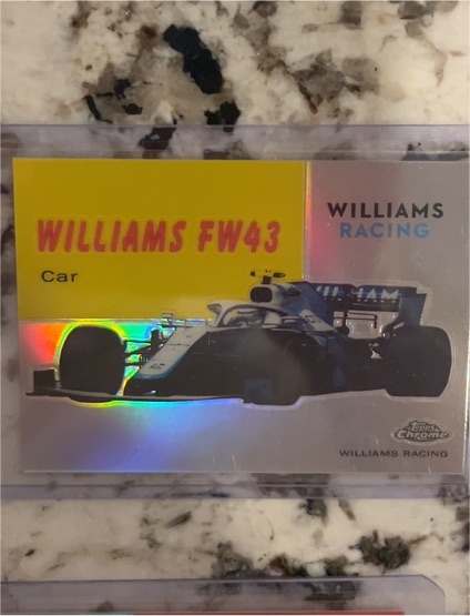 2020 Topps Chrome Formula 1 1954 World on Wheels Williams FW43 #54W-25 — front
