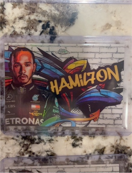 2020 Topps Chrome Formula 1 Track Tags #TT1 Lewis Hamilton — front