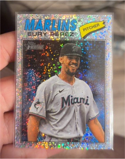 2026 Topps Heritage #18 Eury Perez — front