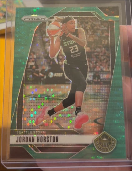 2024 Panini Prizm WNBA #103 Jordan Horston Green Prizm Seattle Storm — front