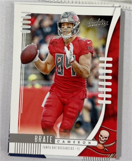 2019 Panini Absolute #87 Cameron Brate Tampa Bay Buccaneers — front