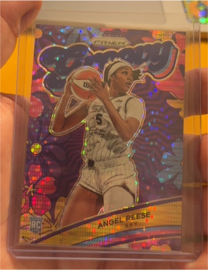 2024 Panini Prizm WNBA #12 Angel Reese Groovy — front