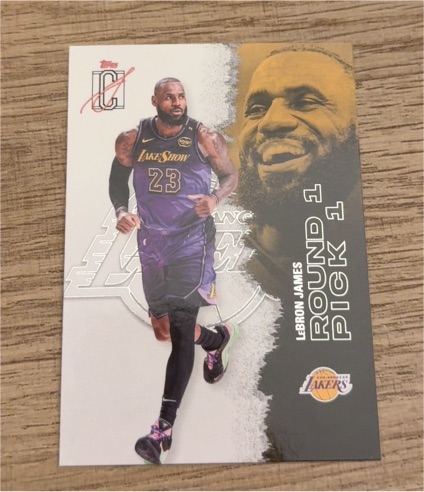 2025-26 Topps Signature Class Round 1 Pick 1 LeBron James — front