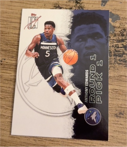 2025-26 Topps Signature Class #68 Anthony Edwards — front